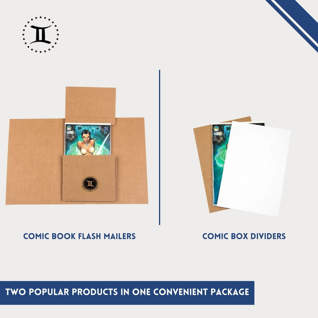 GEMINI COMIC FLASH MAILERS™ WITH DIVIDER PAD SET – Gemini Comic Supply