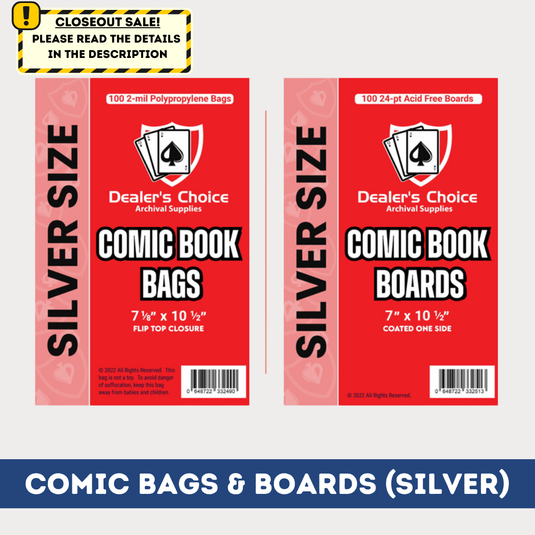 COMIC BOOK BAGS & BOARDS BUNDLE - SILVER SIZE