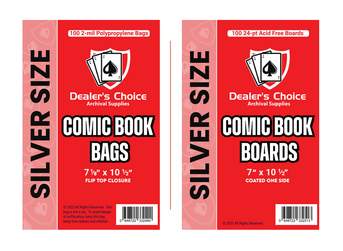 COMIC BOOK BAGS & BOARDS BUNDLE - SILVER SIZE