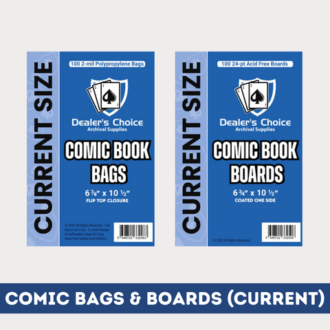 COMIC BOOK BAGS & BOARDS BUNDLE - CURRENT SIZE