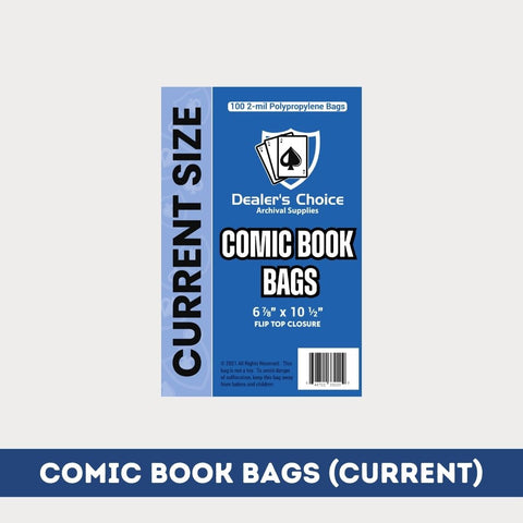 COMIC BOOK BAGS - CURRENT SIZE