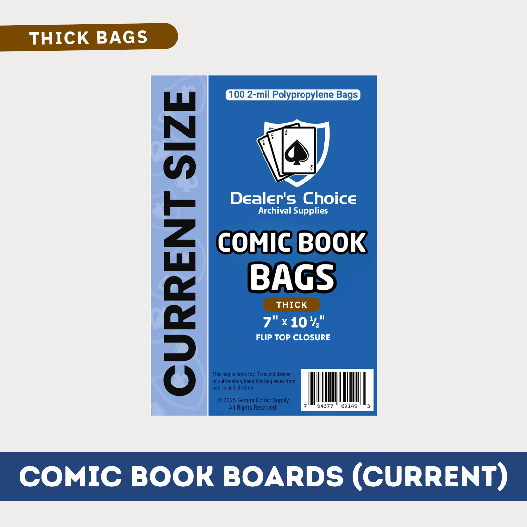COMIC BOOK BAGS - CURRENT SIZE