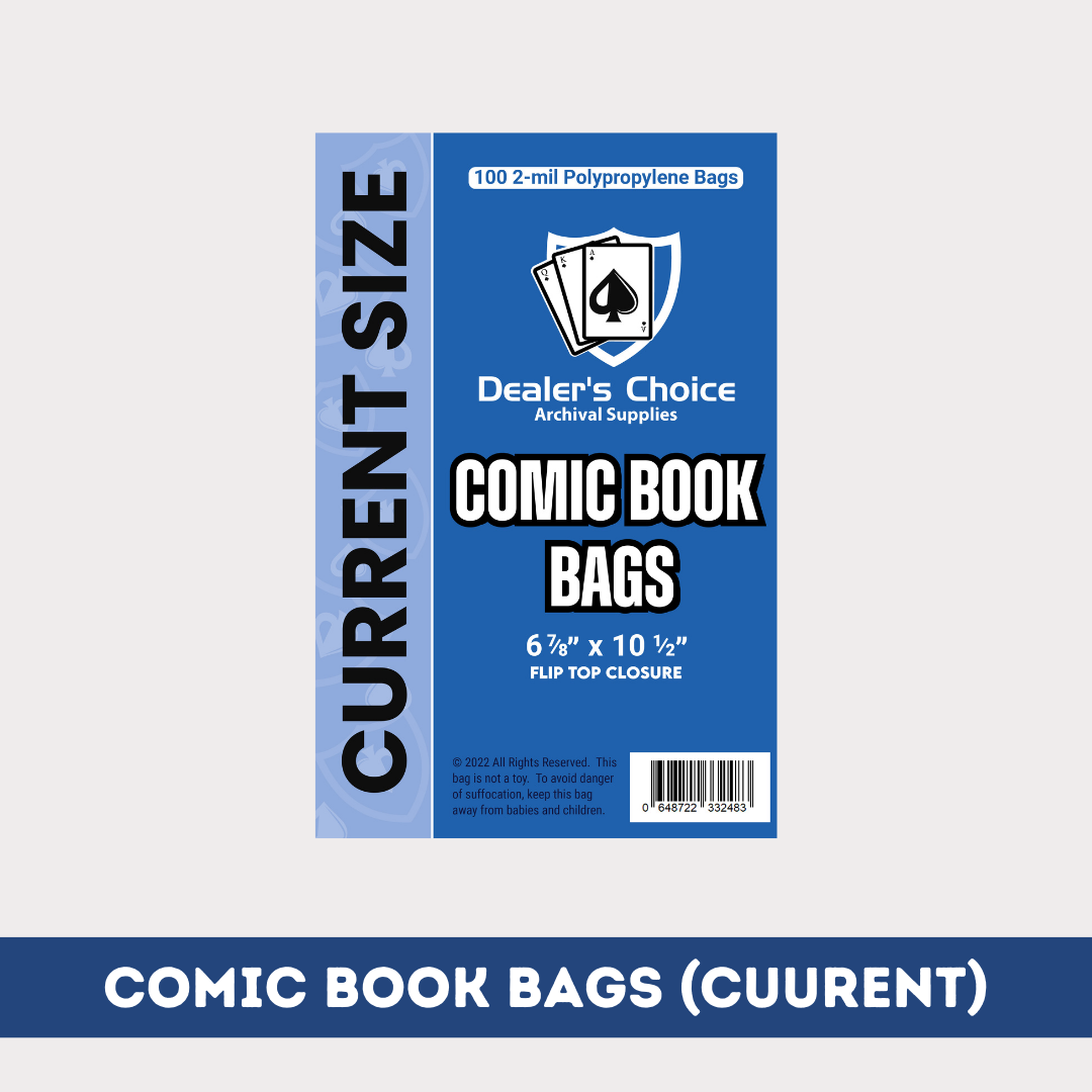 COMIC BOOK BAGS - CURRENT SIZE