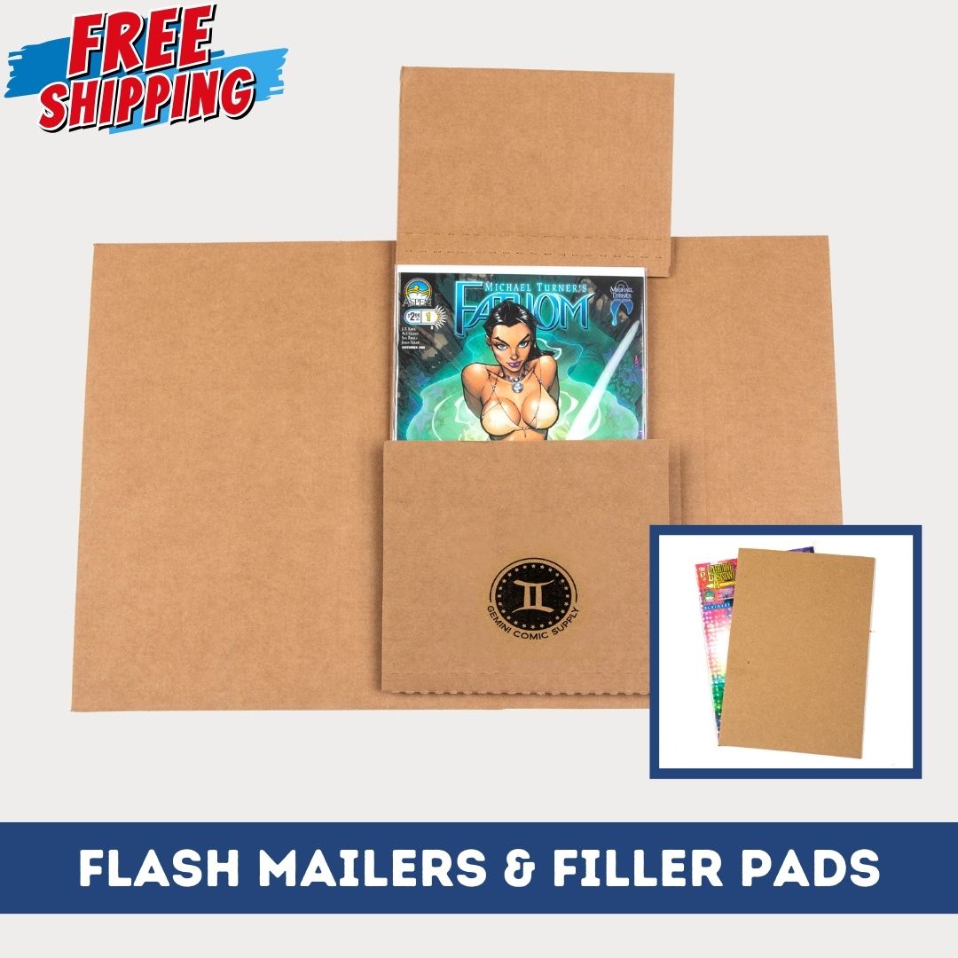Comic Storage Gemini Wrap Mailer Comic Shipping Boxes - 10ct | Holds 15 ...