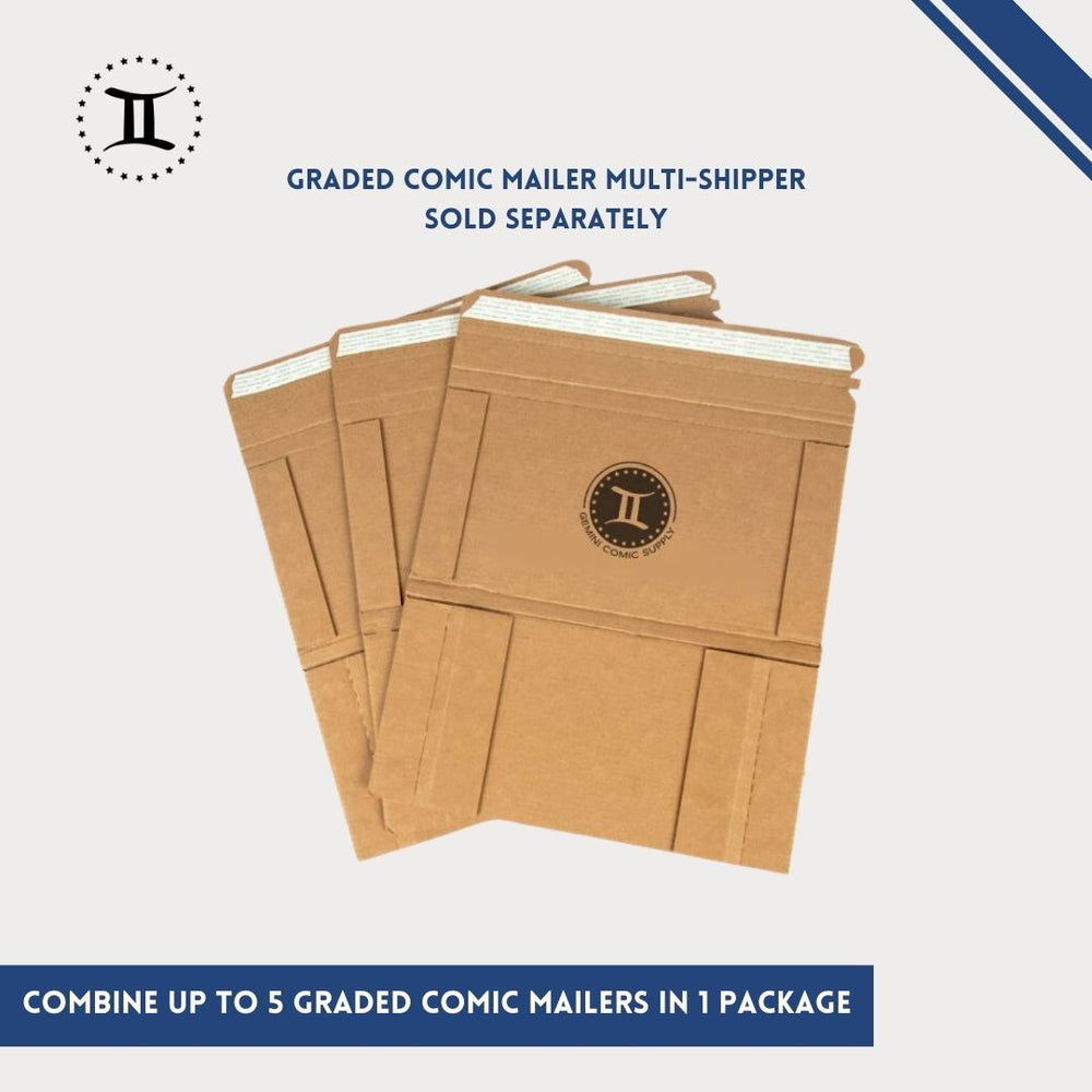multi-slab slab mailers for graded cards product info and reviews GEMINI COMIC BOOK – Gemini Comic Supply GTCB Graded Trading Card Size:6.3*8.8 cm (R3 Rounded Corners)(Double sided same design) (SZ#R1ZS98T) Pokemon TCG S-Chinese Captain novels