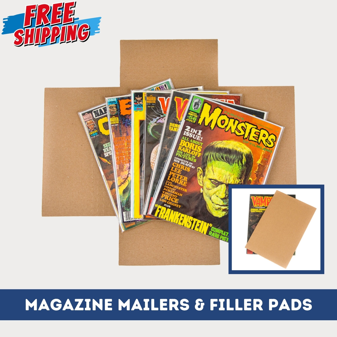 MAGAZINE MAILERS & FILLER PADS BUNDLE– Gemini Comic Supply