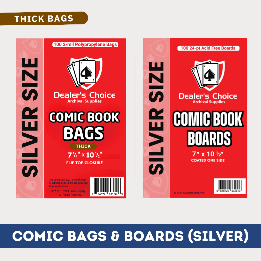 COMIC BOOK BAGS & BOARDS BUNDLE - SILVER SIZE