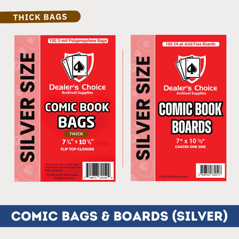 COMIC BOOK BAGS & BOARDS BUNDLE - SILVER SIZE