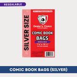 COMIC BOOK BAGS - SILVER SIZE