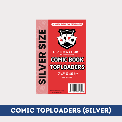 COMIC TOPLOADERS - SILVER SIZE